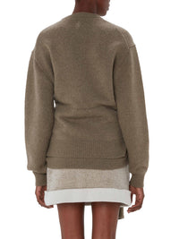 Pull À Nouer Sur Le Devant - Khaki