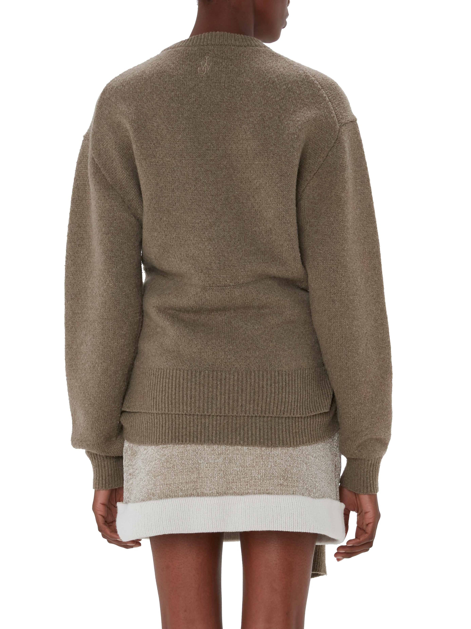 Pull À Nouer Sur Le Devant - Khaki