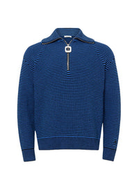 Pull à demi-zip - Blue & Black