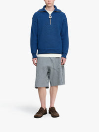 Pull À Demi-Fermeture Éclair - Blue/Black