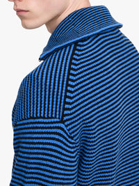 Pull À Demi-Fermeture Éclair - Blue/Black
