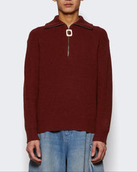 Pull À Demi-Fermeture Éclair - Rust