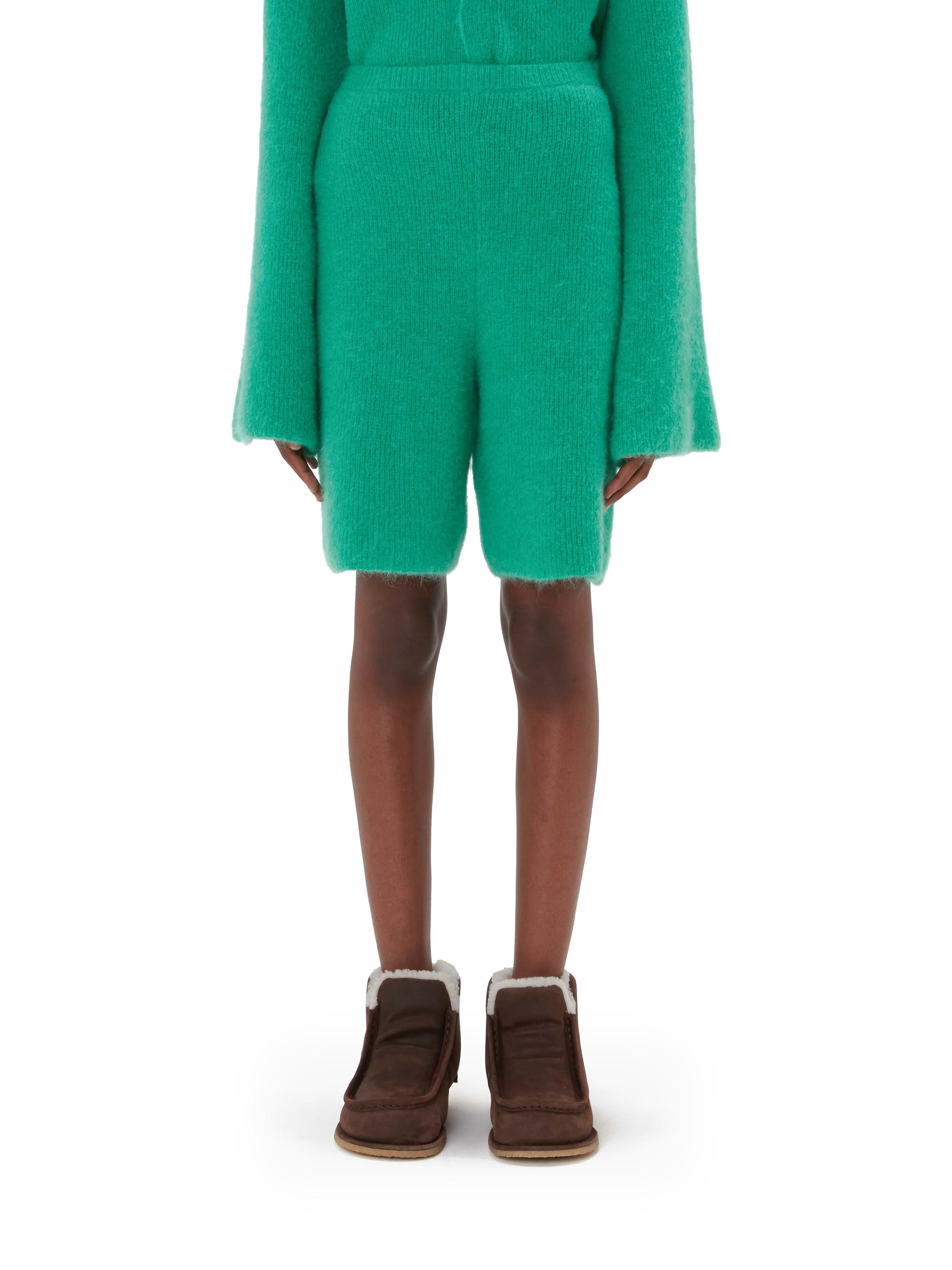 Bermuda en laine mélangée - Jade