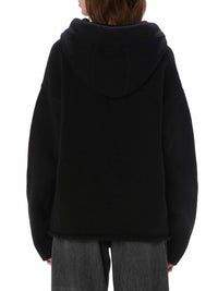 Sweat À Capuche Avec Fermeture Éclair Et Motif Ancres - Black