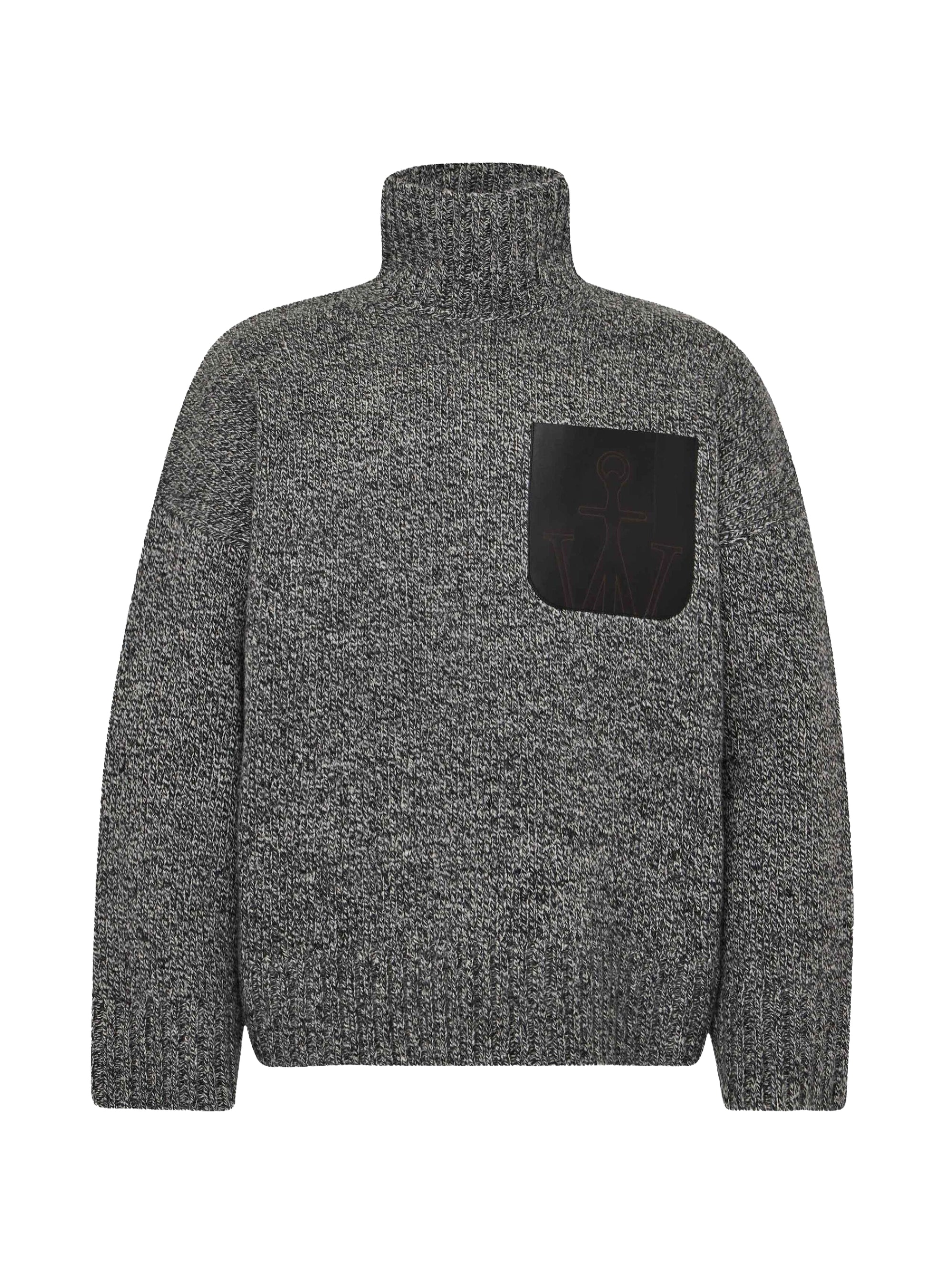 Pull col roulé en laine - Grey
