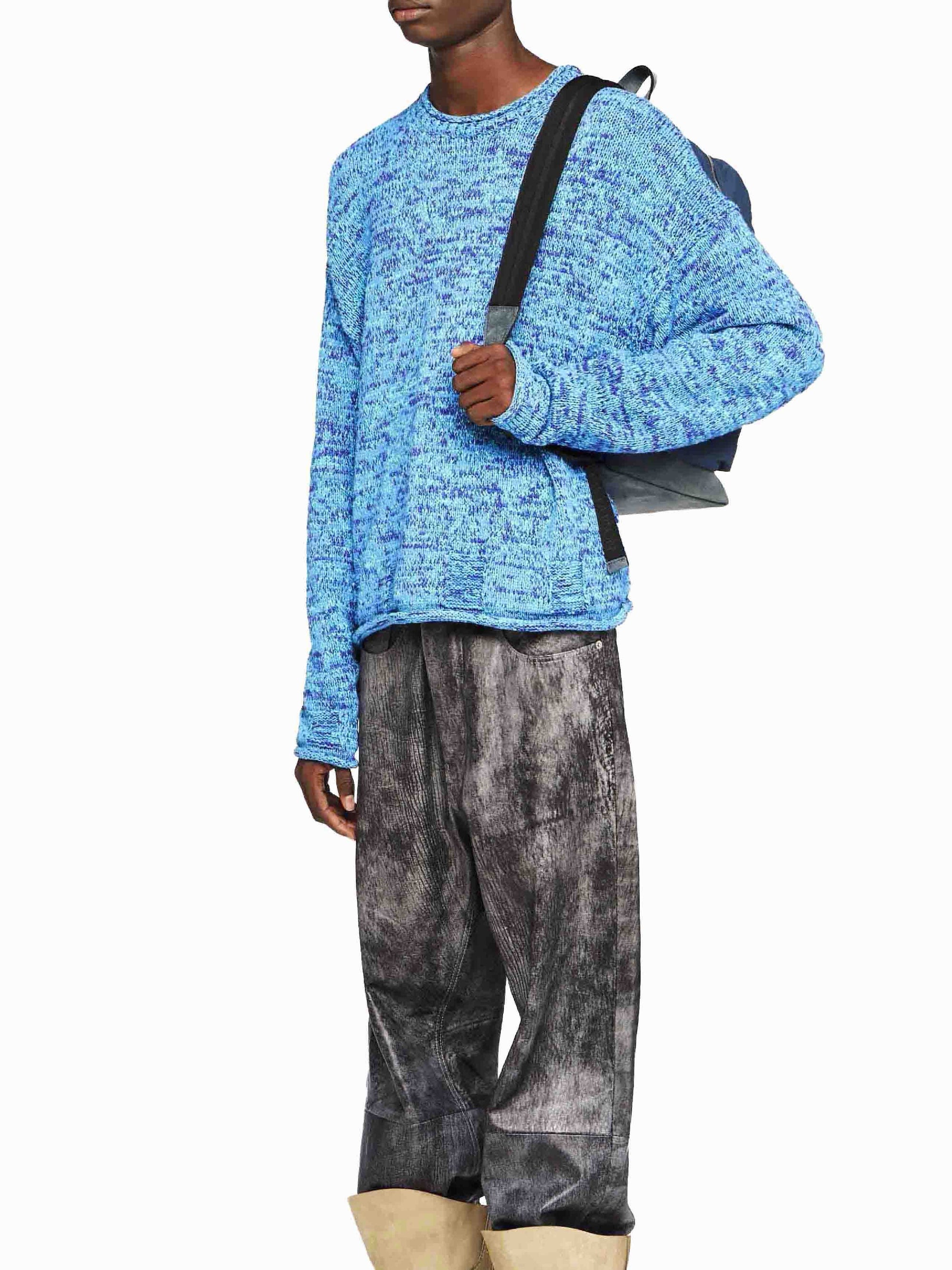 Crew-neck jumper - Aqua