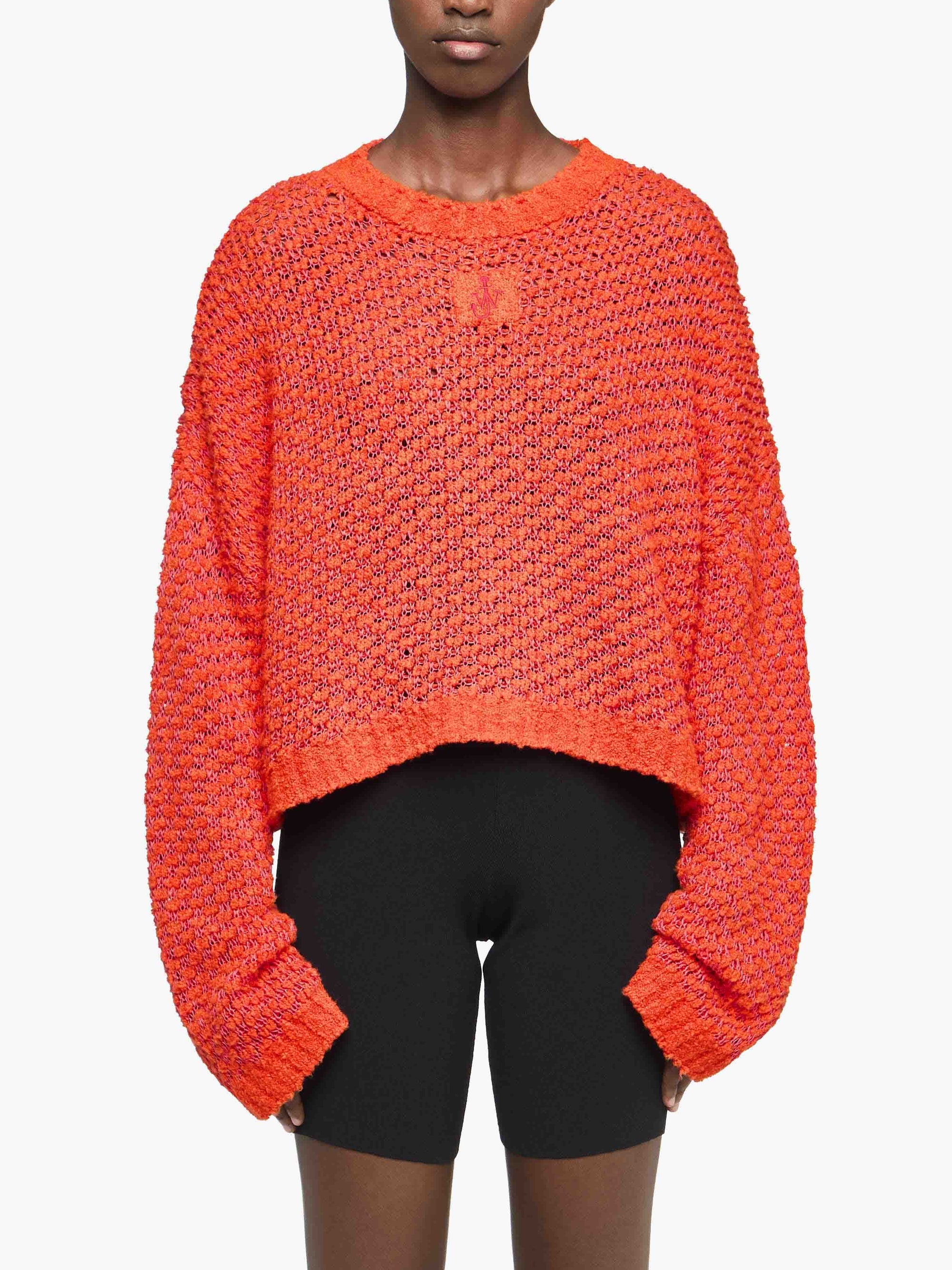 Pull Court À Mailles Écartees - Hibiscus