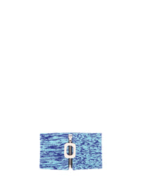 Collier Space Dye en laine - Aqua