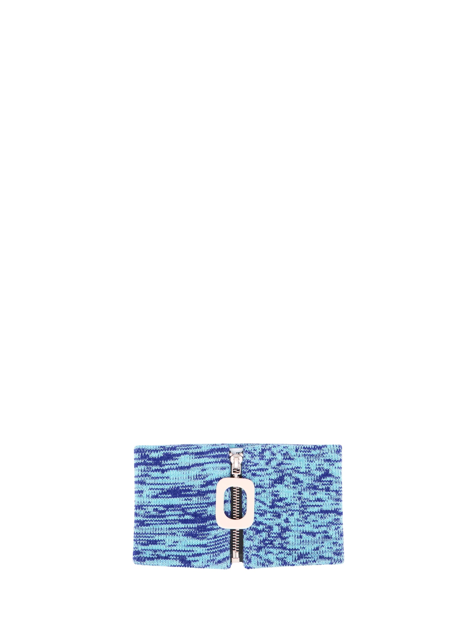 Collier Space Dye en laine - Aqua