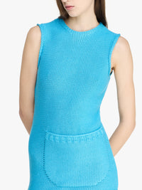 Robe Droite À Poches Avant - Bright Blue