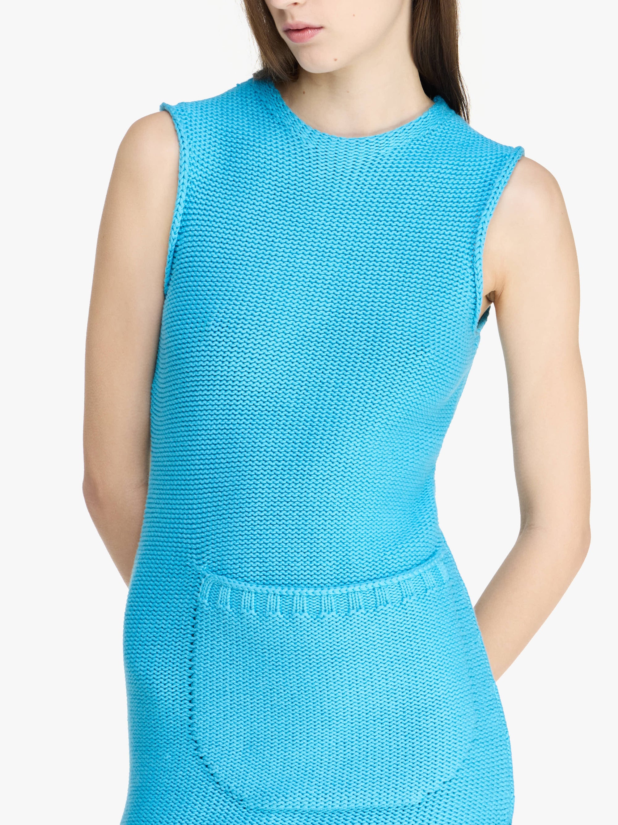 Robe Droite À Poches Avant - Bright Blue