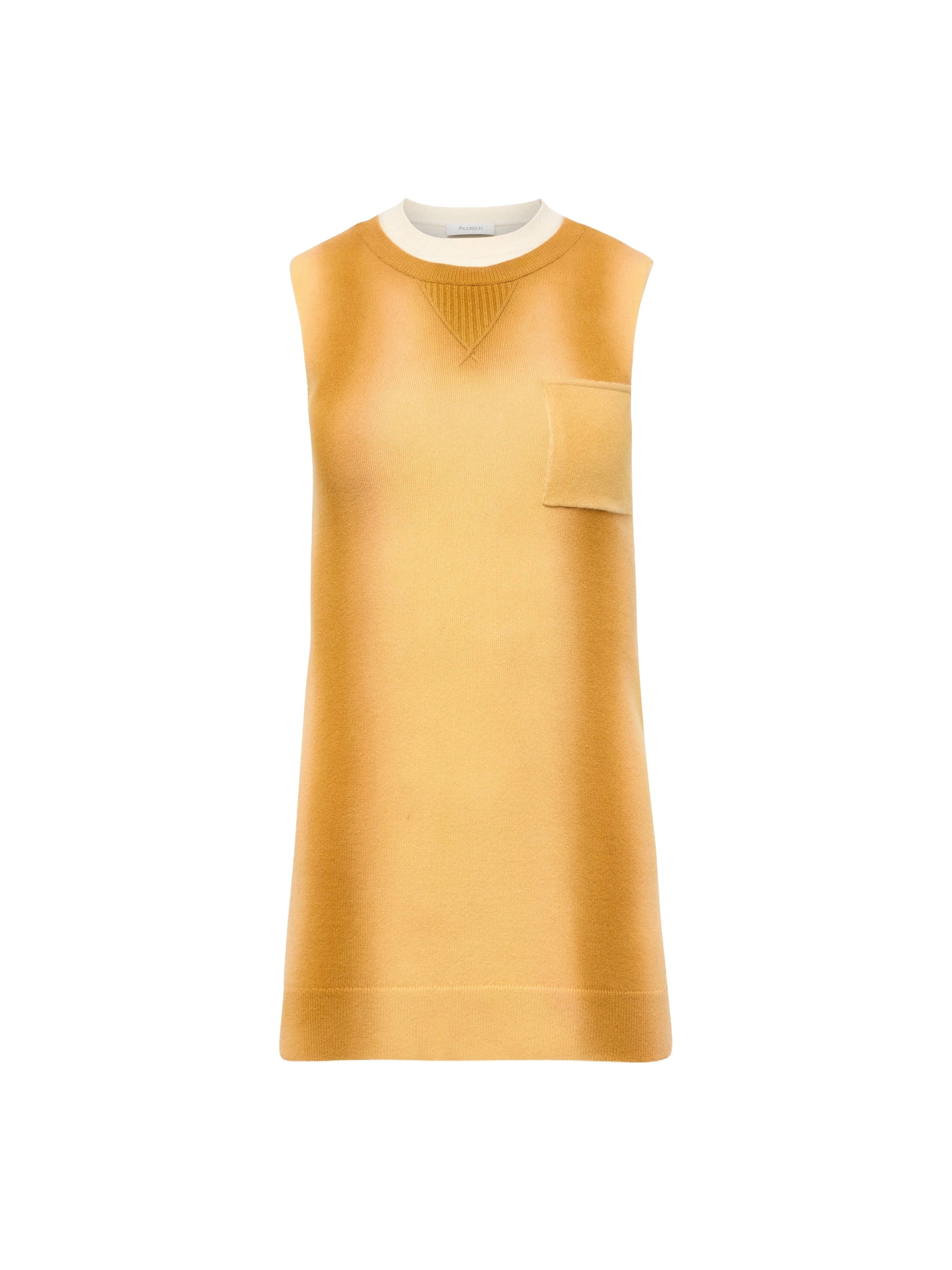 Robe Droite À Col Superposé - Light Tobacco