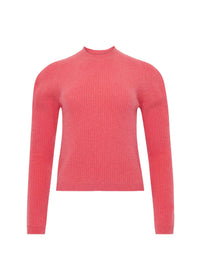 Pull à manches bouffantes en laine - Bubblegum