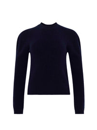 Pull À Manches Bouffantes - Navy