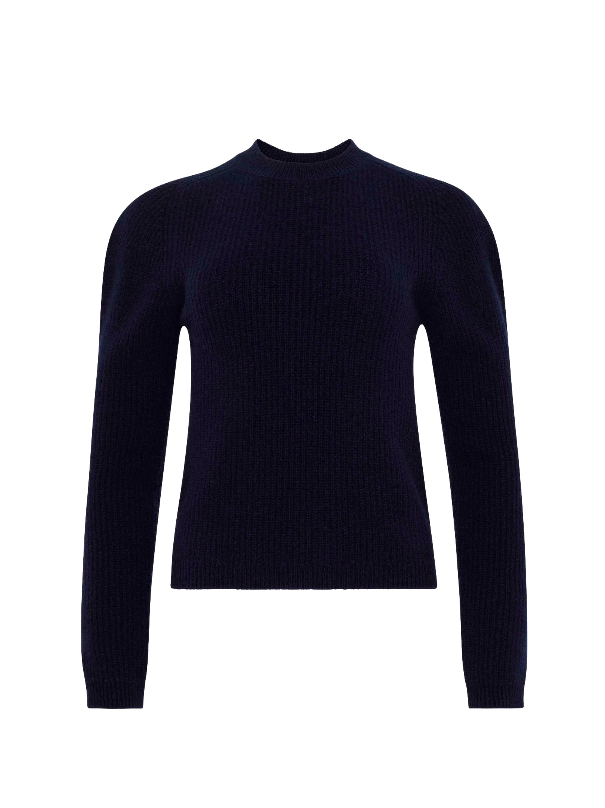 Pull À Manches Bouffantes - Navy