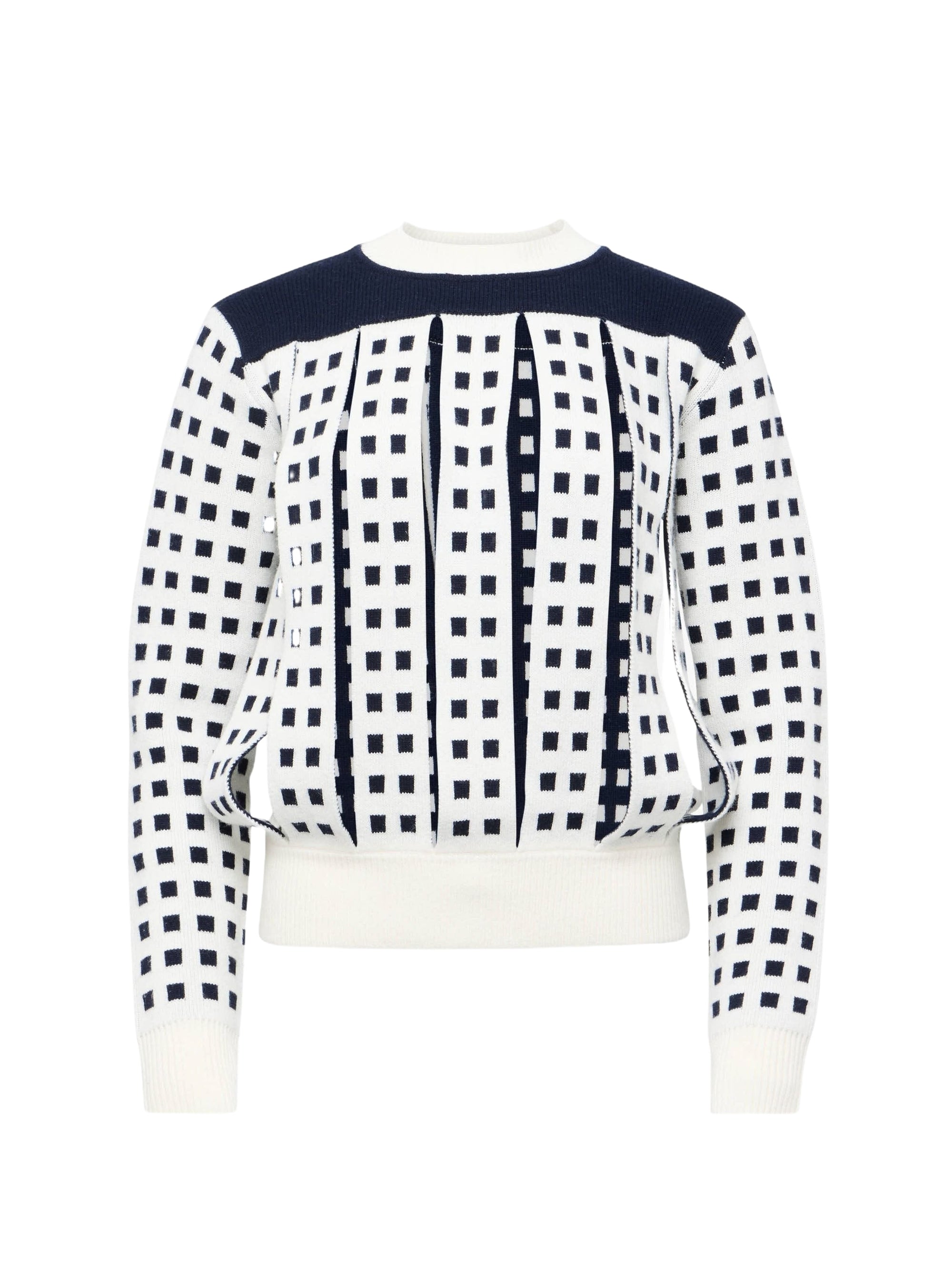 Wool slit jumper - Off White