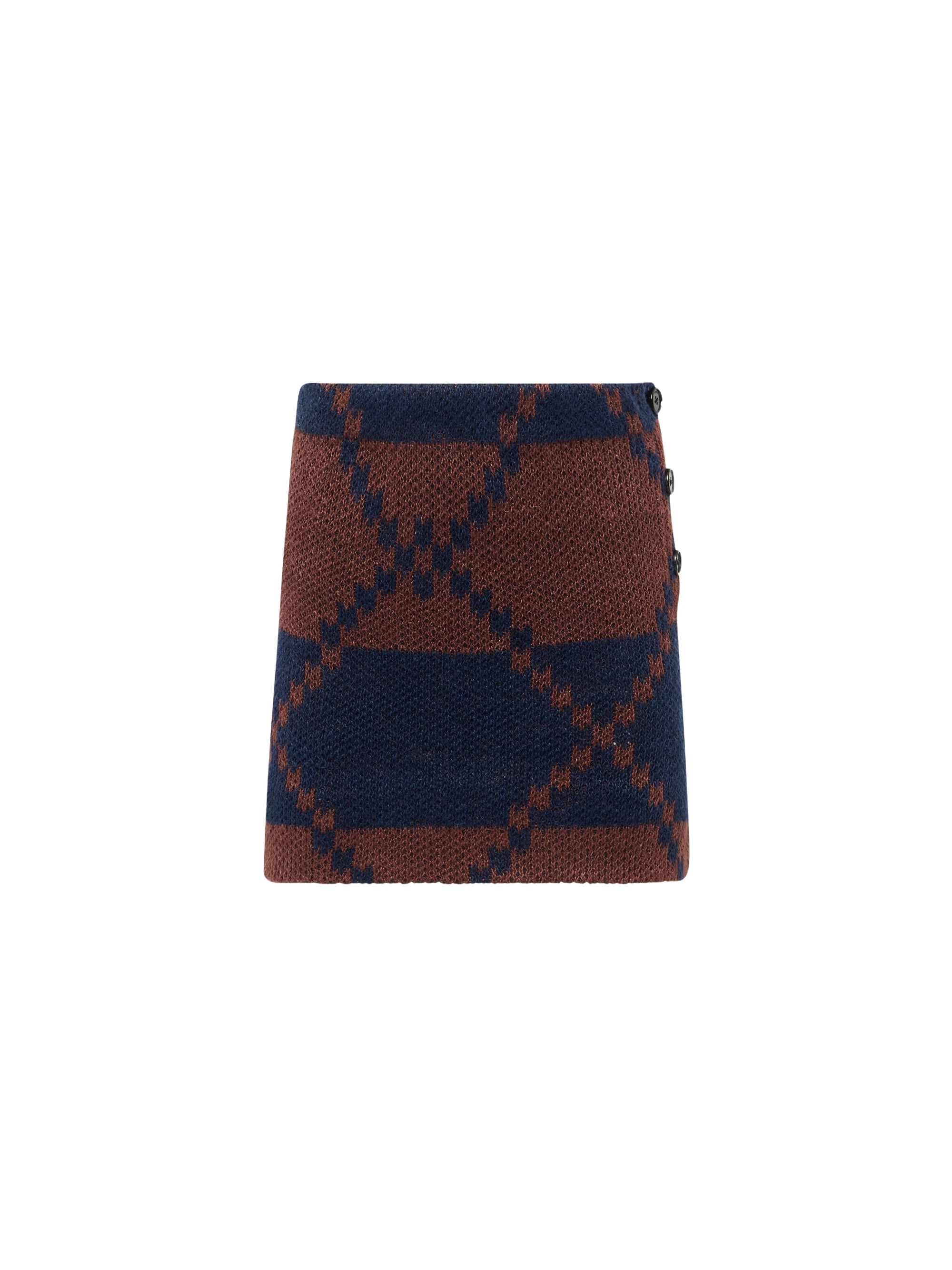 Jupe Mini Fairisle - Navy/Chestnut