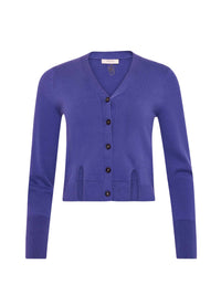 Slit cardigan - Navy