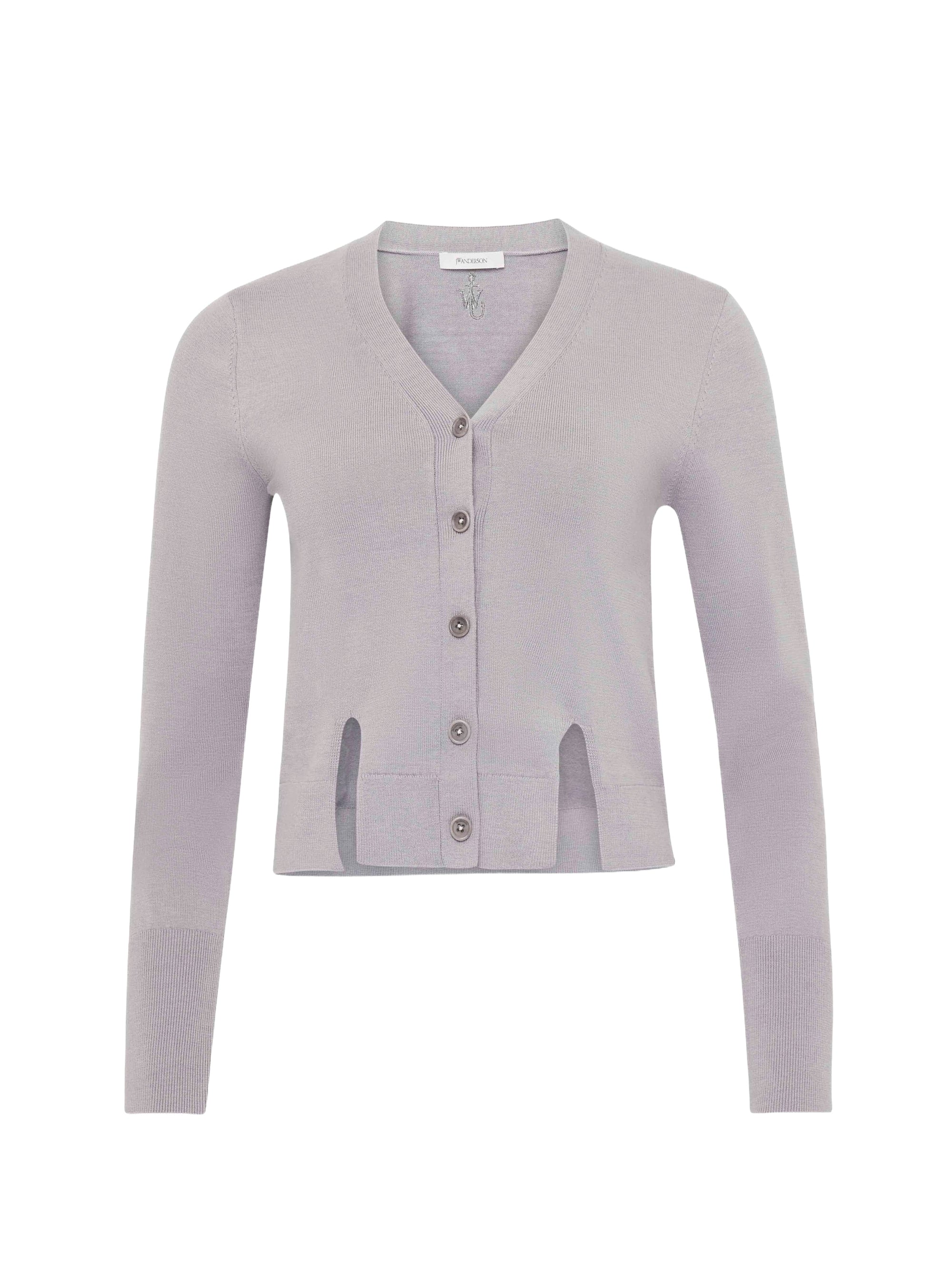 Cardigan à fente - Pewter