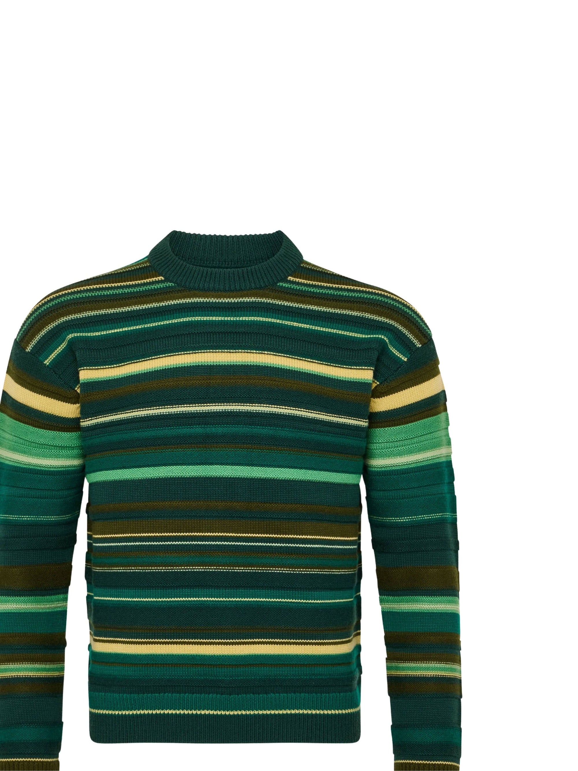 Pull À Rayures Multicolores - Green/Multi