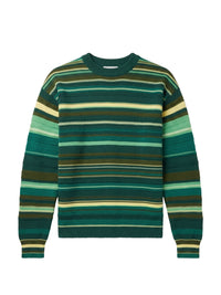 Pull à rayures en laine - Green & Multi