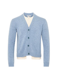 Cardigan en laine - Blue Melange