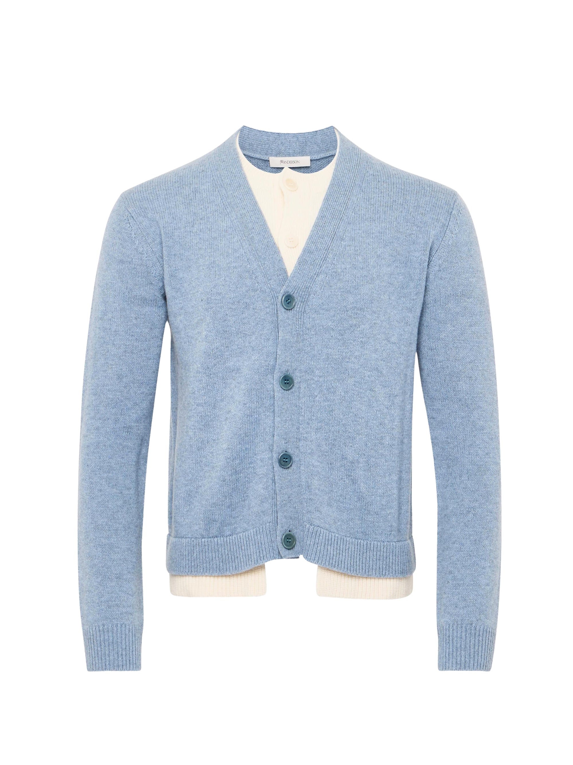 Cardigan en laine - Blue Melange