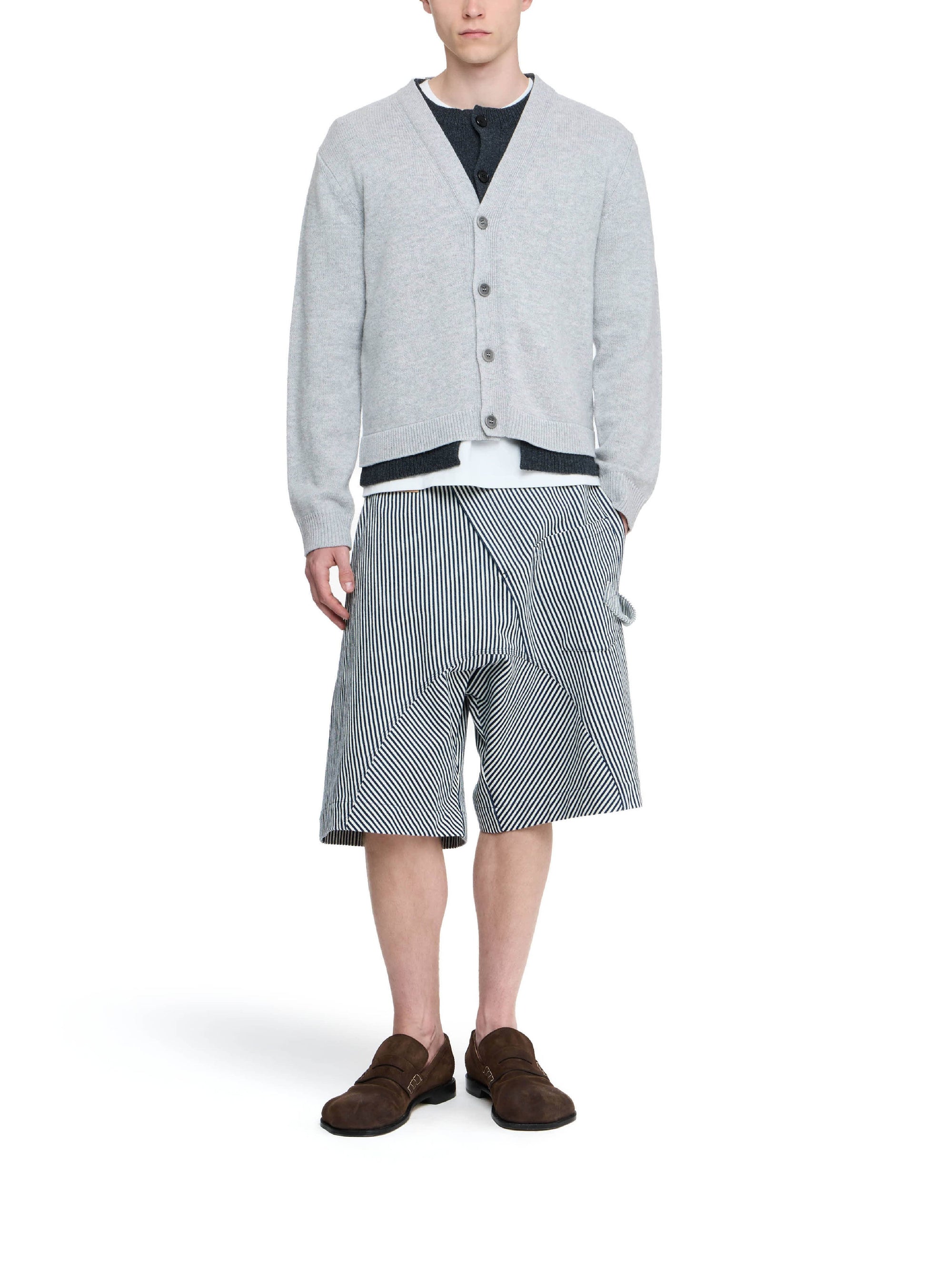Cardigan en laine - Charcoal Melange