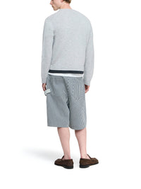 Cardigan À Couches Contrastées - Charcoal Melange