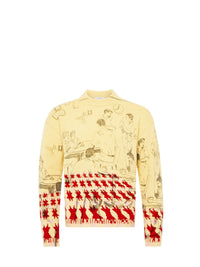 Pull Jacquard Imprimé - Buttermilk
