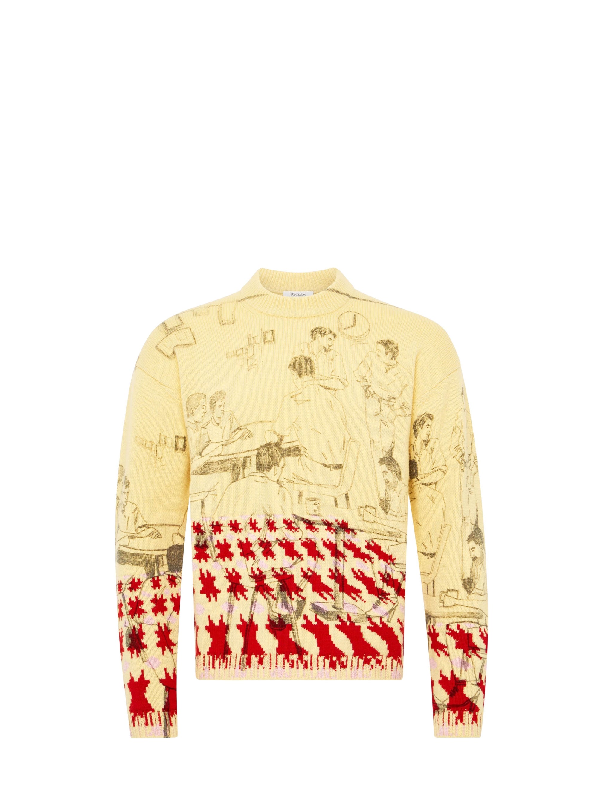Pull Jacquard Imprimé - Buttermilk