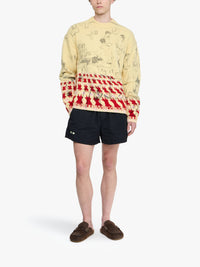 Pull Jacquard Imprimé - Buttermilk