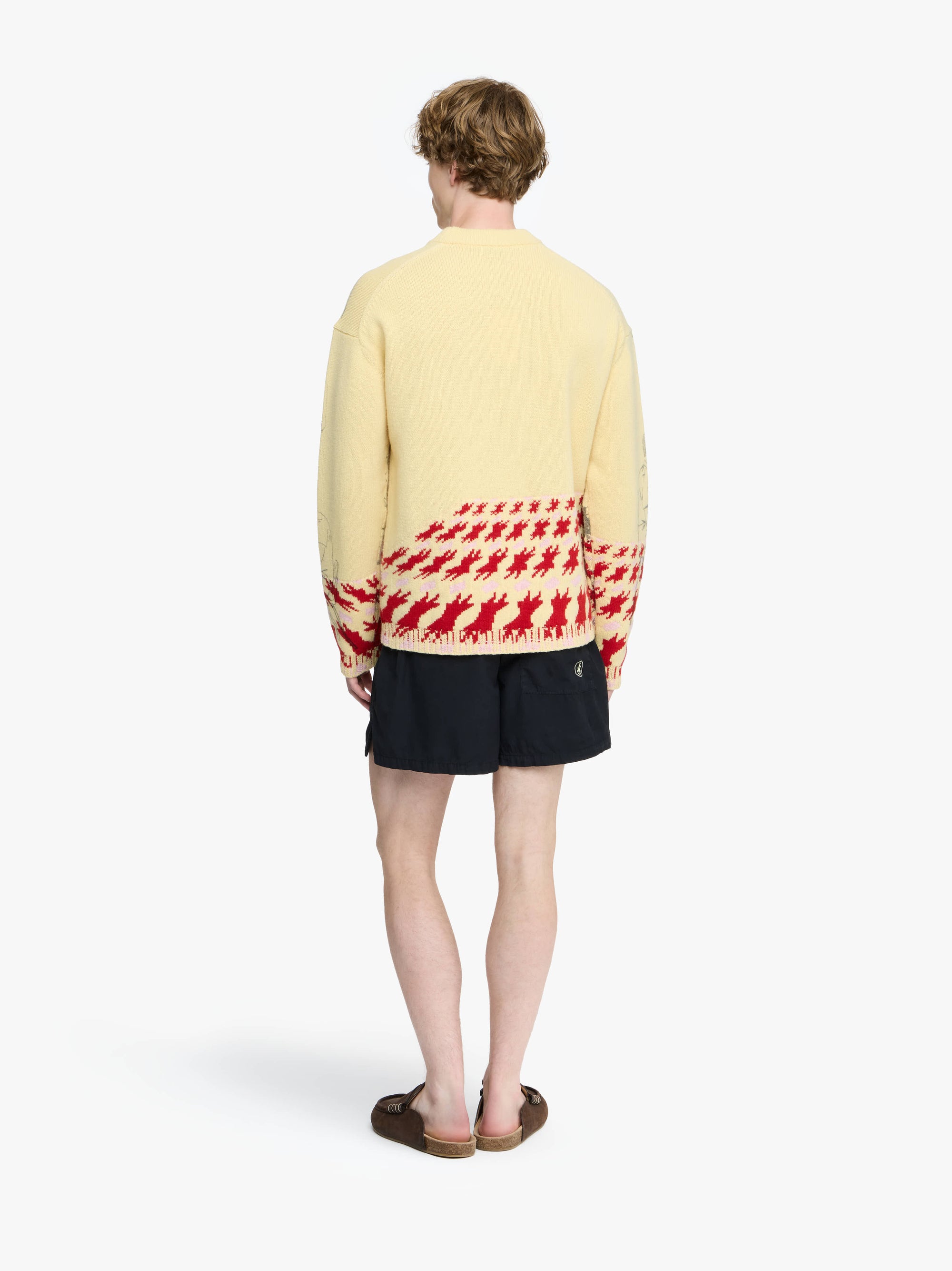 Pull Jacquard Imprimé - Buttermilk