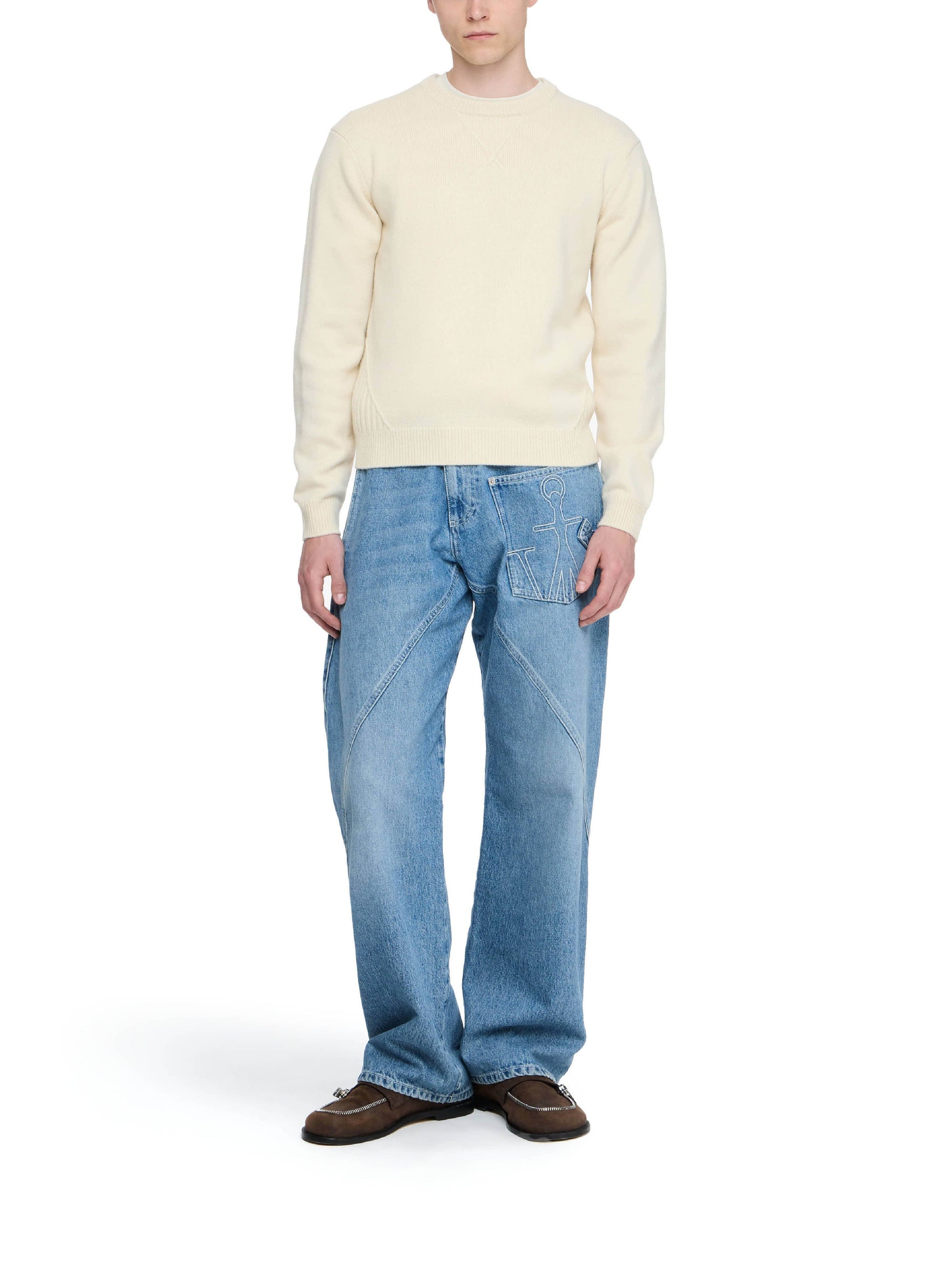 Pull ample en laine - Ecru