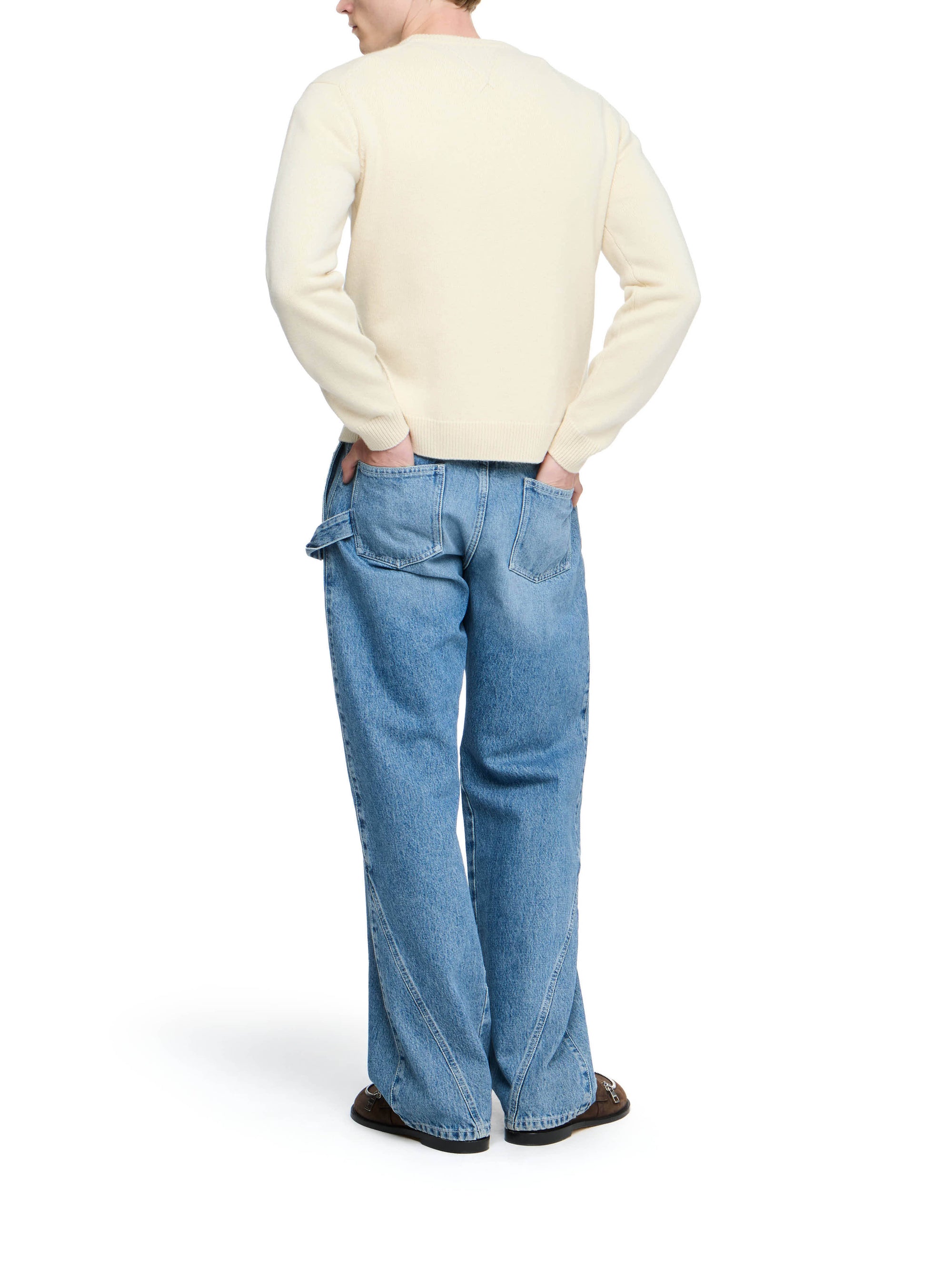 Pull À Détails En Jersey - Ecru