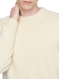 Pull À Détails En Jersey - Ecru