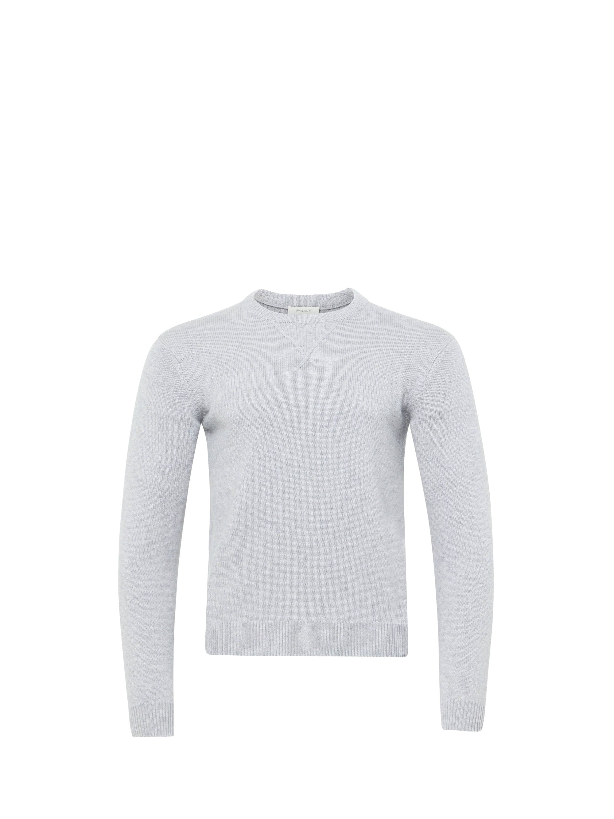 Pull À Détails En Jersey - Light Grey Melange