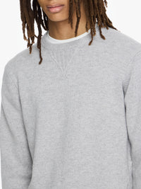 Pull À Détails En Jersey - Light Grey Melange