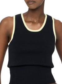 Gilet À Bordures Contrastées - Washed Black