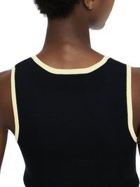 Gilet À Bordures Contrastées - Washed Black