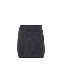 Jupe courte en laine - Charcoal