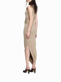 Robe Sans Manches Avec Détail Nœud - Sandstone