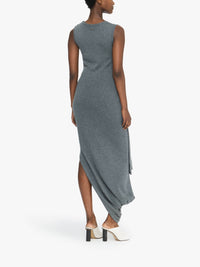 Robe Sans Manches Avec Détail Nœud - Charcoal Melange