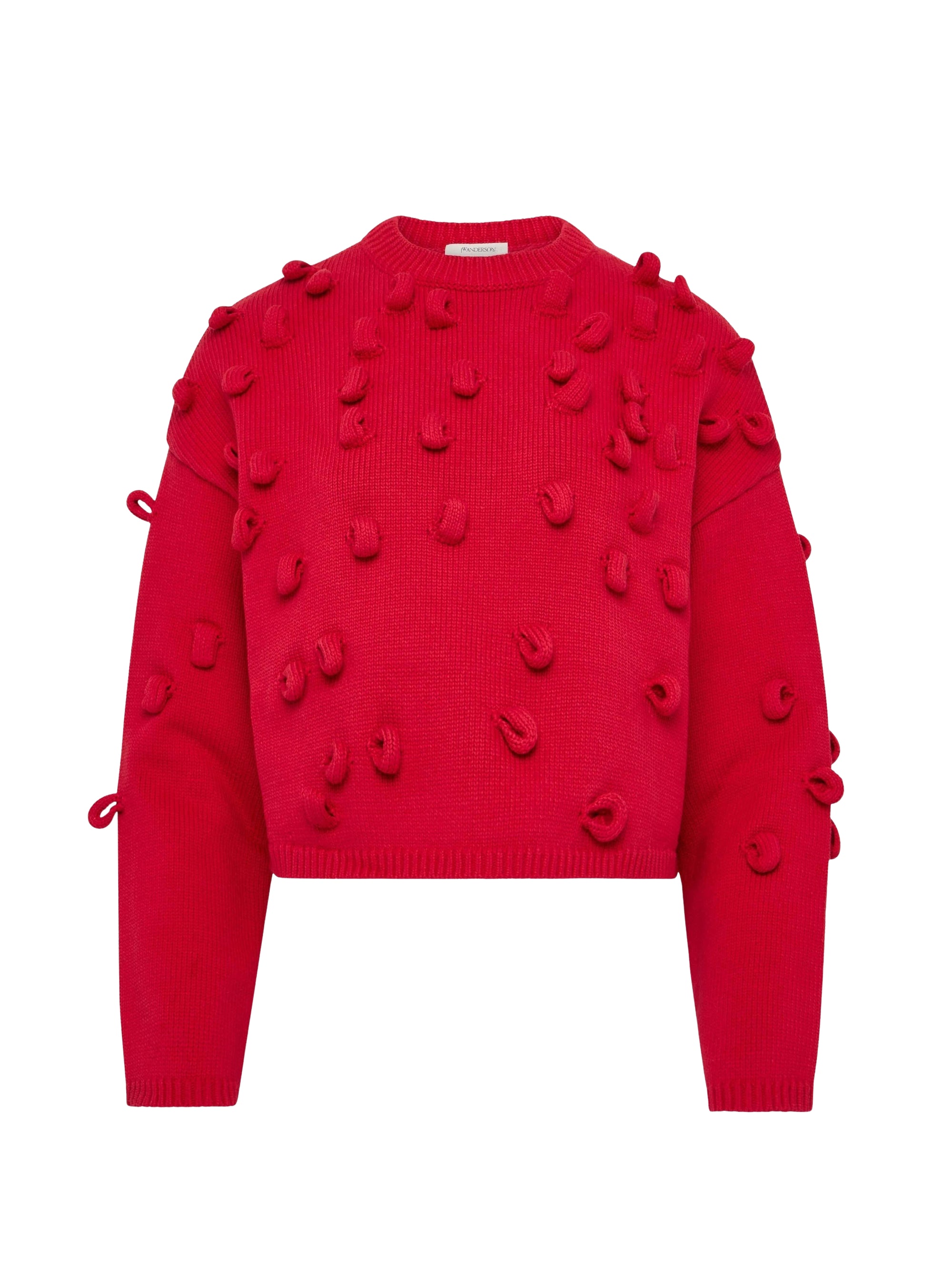 Pull court à boucles - Crimson Red