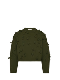 Pull Court À Boucles - Khaki