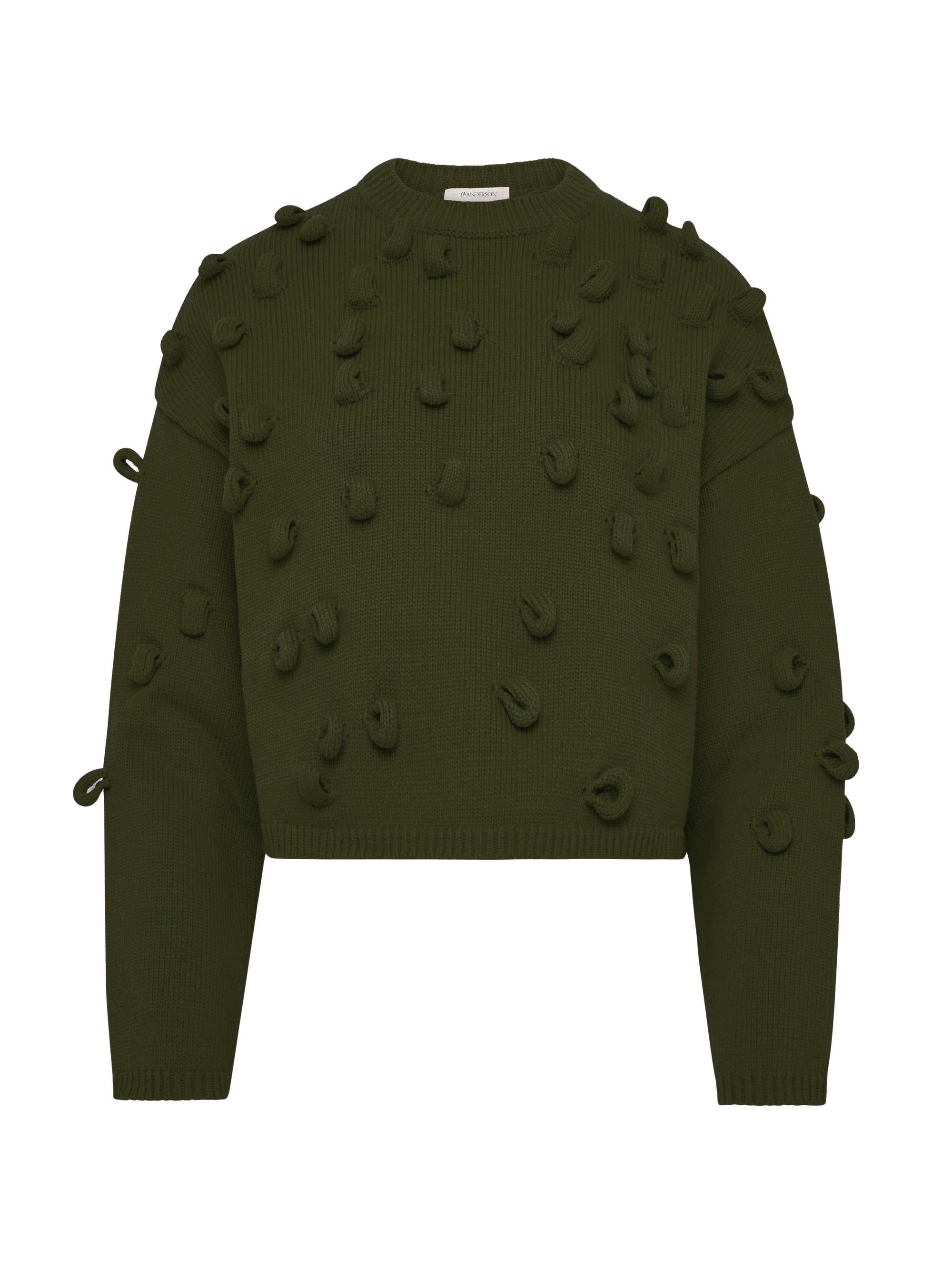 Pull court à boucles - Khaki