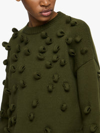 Pull Court À Boucles - Khaki