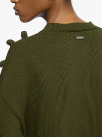 Pull Court À Boucles - Khaki