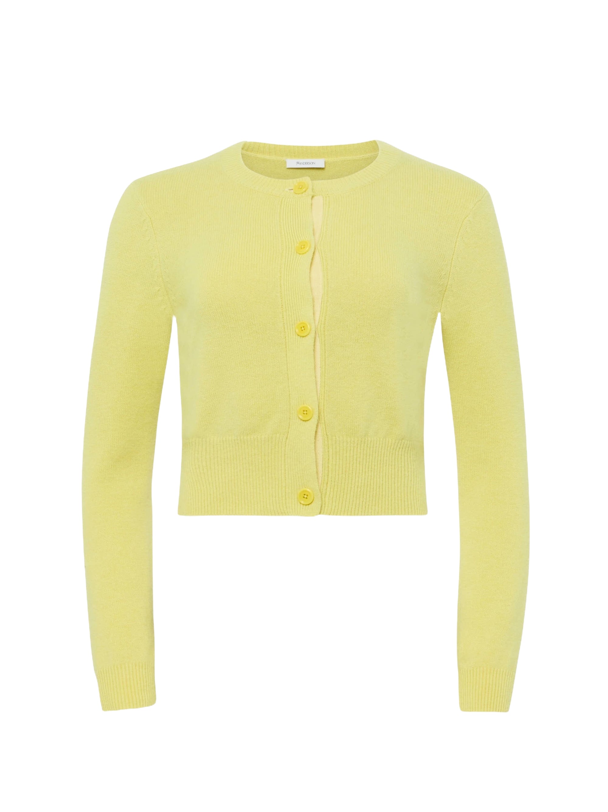 Cardigan à broderies en laine - Lemon