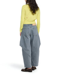 Cardigan à broderies en laine - Lemon